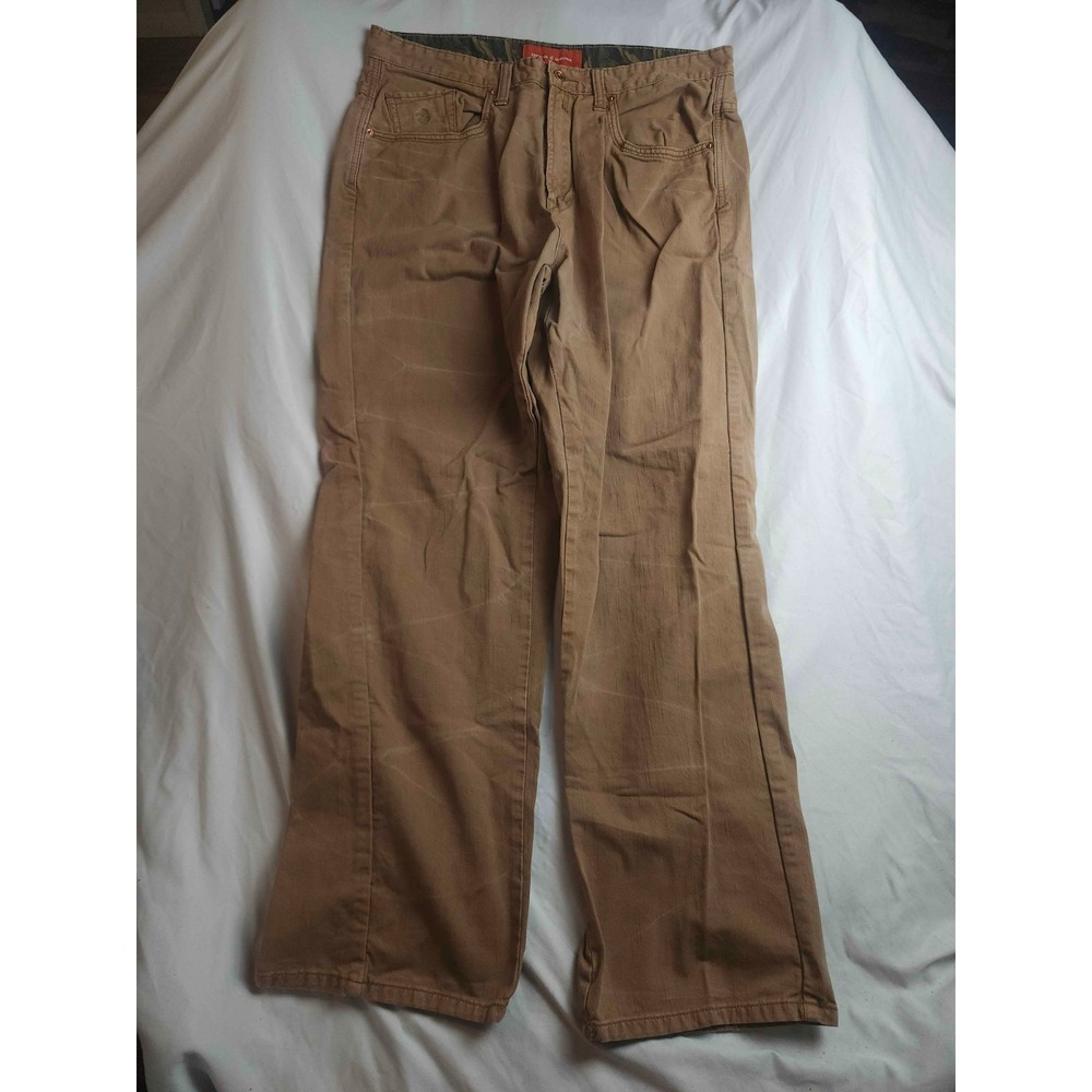 Vintage Y2K Rocawear Baggy Chino Pants Mens 38 Brown Hip Hop Skater Streetwear